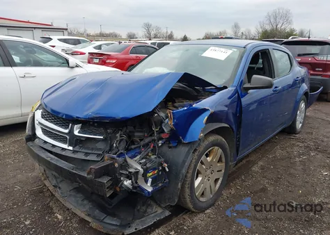 2013 Dodge Avenger Se из США, поврежденный, VIN 1C3CDZABXDN547604